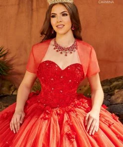 Puff Sleeves Quinceanera Dress By Mary's Bridal MQ1103 Quinceañera