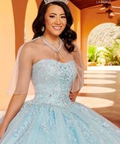 Quinceañera Puff Sleeves Quinceanera Dress By Mary's Bridal MQ2150