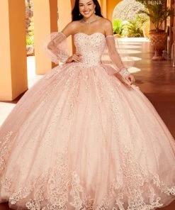 Quinceañera Puff Sleeves Quinceanera Dress By Mary's Bridal MQ2150