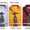 Daniel Ellissa Pure Cotton Solid French Cuff Dress Shirt With Tie And Pocket Square Men 2 Daniel Ellissa Pure Cotton Solid French Cuff Dress Shirt With Tie And Pocket Square Men