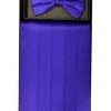 Vesuvio Napoli Men Purple Silk Satin Cummerbund And Bow Tie Set 2 Vesuvio Napoli Men Purple Silk Satin Cummerbund And Bow Tie Set