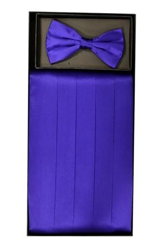Vesuvio Napoli Men Purple Silk Satin Cummerbund And Bow Tie Set 3 Vesuvio Napoli Men Purple Silk Satin Cummerbund And Bow Tie Set