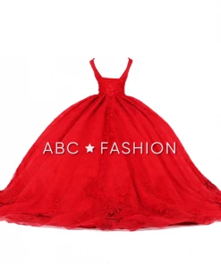 Ragazza Fashion Red Lace Quinceanera Dress By Ragazza DV59-559 Quinceañera