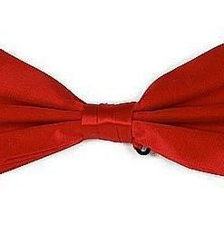 Vesuvio Napoli Red Silk Bow Ties