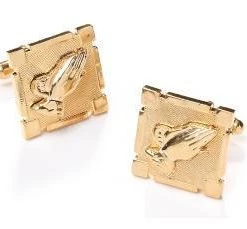 ABC Fashion Religious Gold Cufflinks