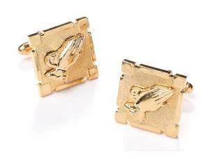 ABC Fashion Religious Gold Cufflinks 3 ABC Fashion Religious Gold Cufflinks