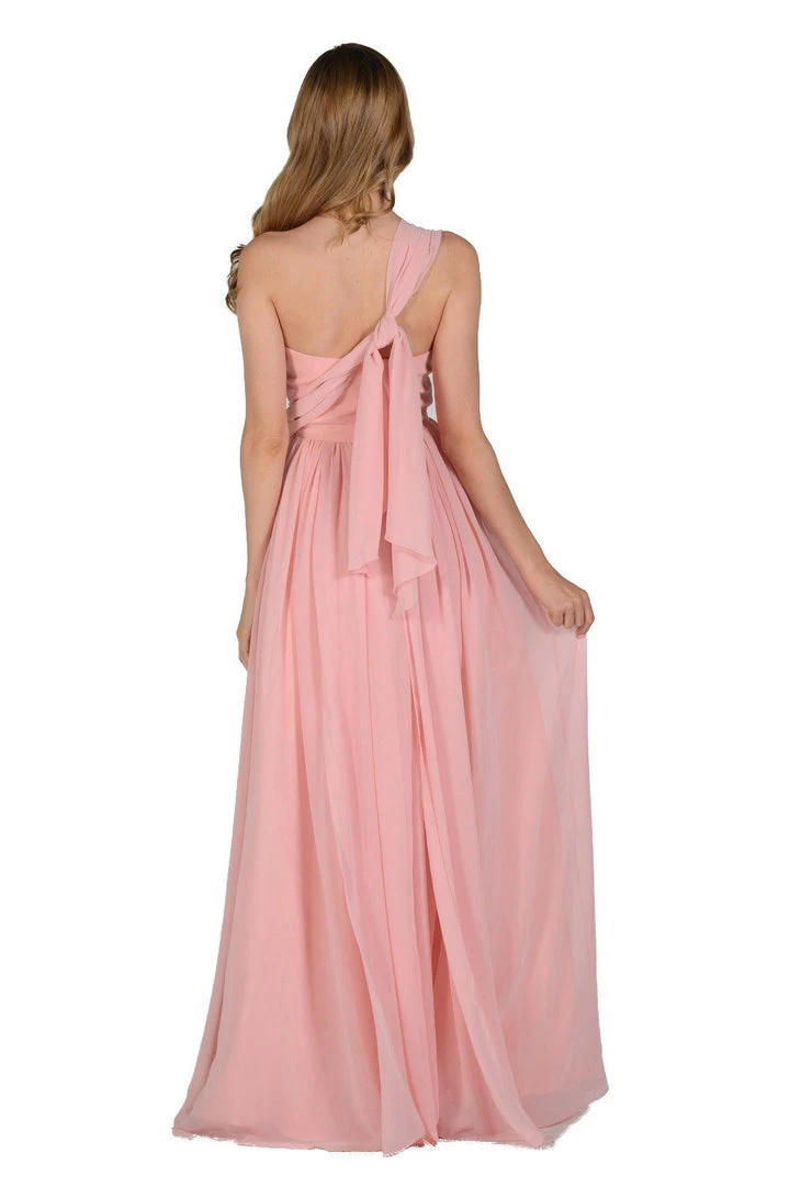 Royal Blue Long Convertible Chiffon Dress By Poly USA Prom 10 Royal Blue Long Convertible Chiffon Dress By Poly USA Prom