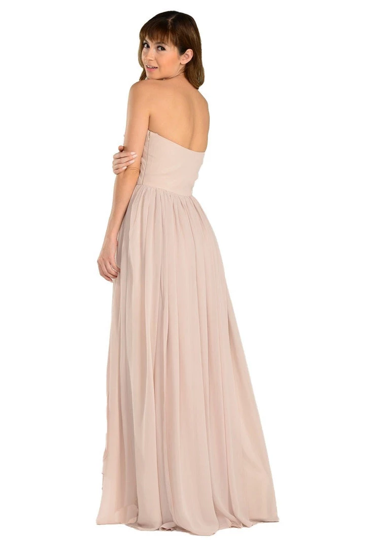 Royal Blue Long Convertible Chiffon Dress By Poly USA Prom 12 Royal Blue Long Convertible Chiffon Dress By Poly USA Prom