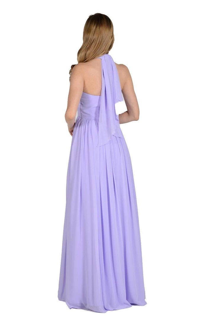 Royal Blue Long Convertible Chiffon Dress By Poly USA Prom 8 Royal Blue Long Convertible Chiffon Dress By Poly USA Prom