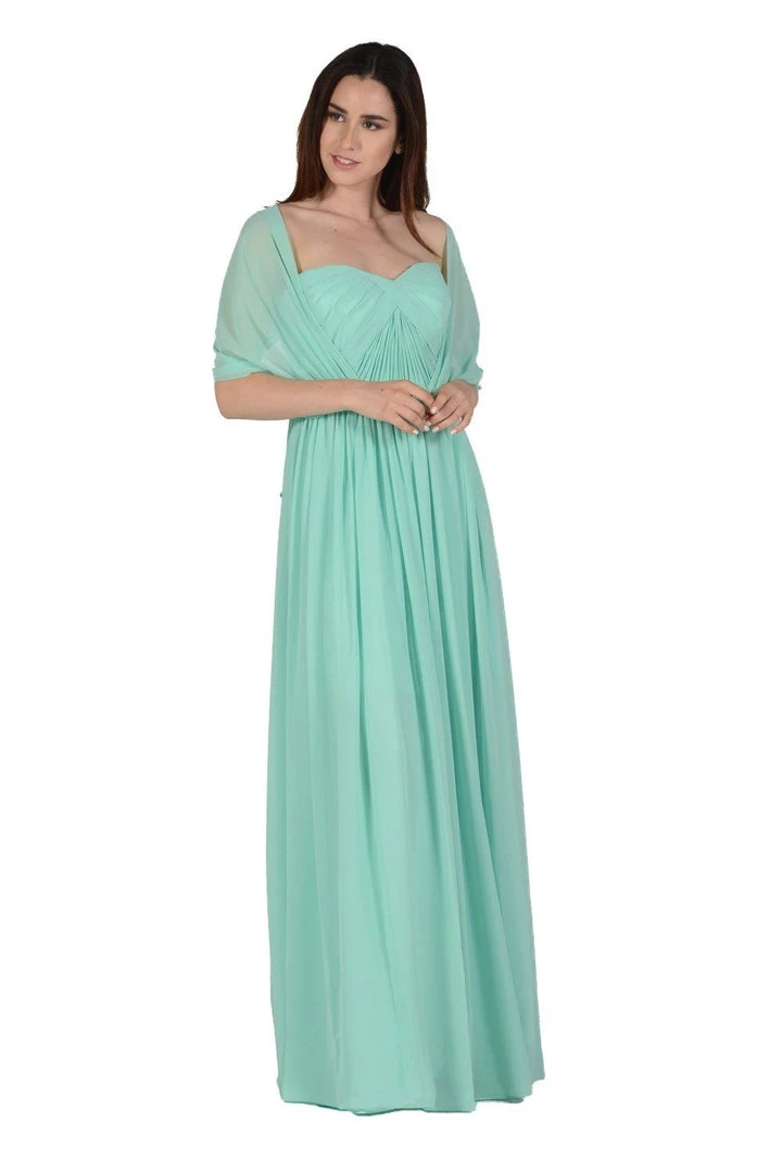 Royal Blue Long Convertible Chiffon Dress By Poly USA Prom 13 Royal Blue Long Convertible Chiffon Dress By Poly USA Prom