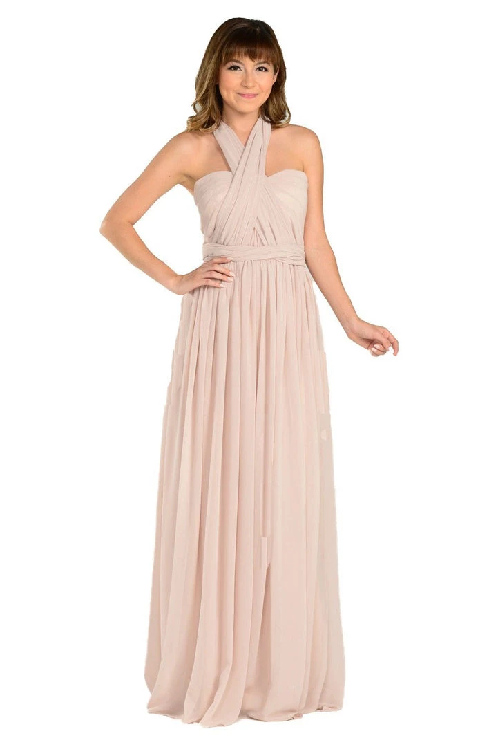 Royal Blue Long Convertible Chiffon Dress By Poly USA Prom 11 Royal Blue Long Convertible Chiffon Dress By Poly USA Prom