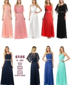 Lenovia Royal Blue Long Sequined Lace Dress With Lace Caplet Prom 61 Lenovia Royal Blue Long Sequined Lace Dress With Lace Caplet Prom