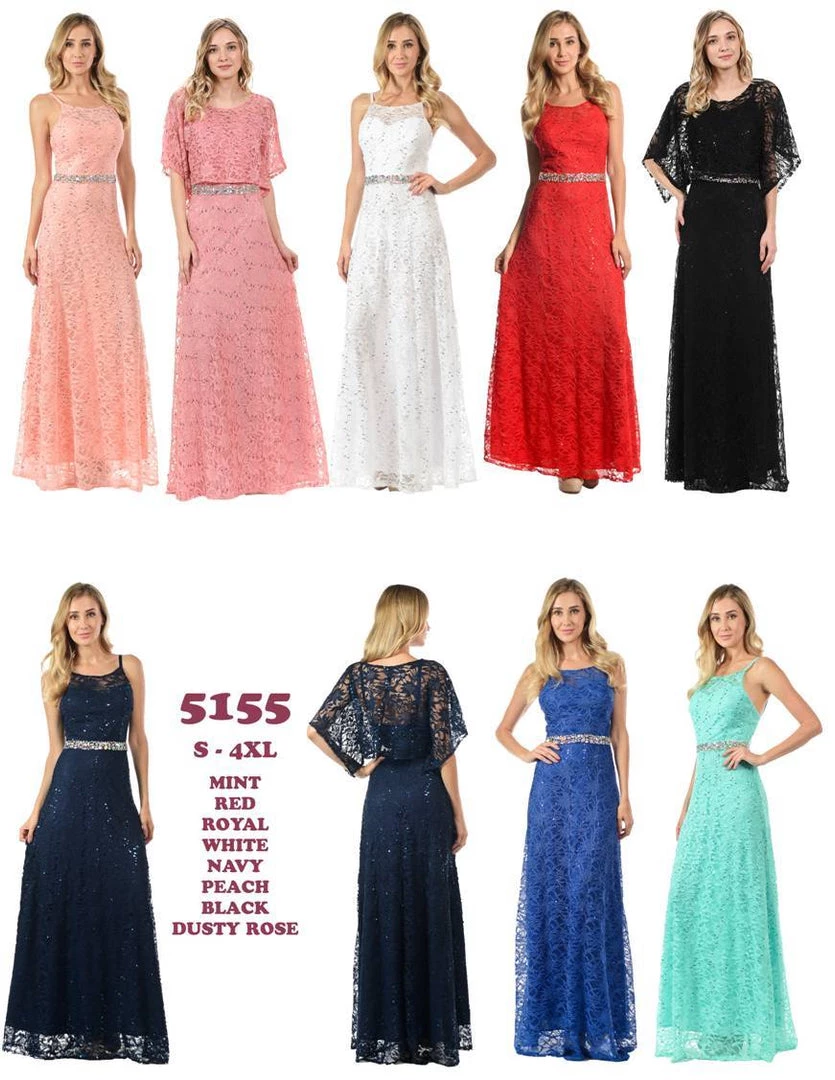 Lenovia Royal Blue Long Sequined Lace Dress With Lace Caplet Prom 32 Lenovia Royal Blue Long Sequined Lace Dress With Lace Caplet Prom