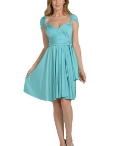 Royal Blue Short Convertible Jersey Dress By Poly USA Prom 19 Royal Blue Short Convertible Jersey Dress By Poly USA Prom