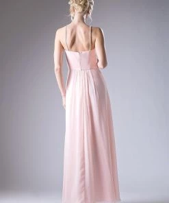 Long Sleeveless Chiffon Dress By Cinderella Divine CH529 Prom