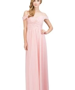 Starbox Prom Ruched Long Cold Shoulder Sweetheart Dress By Star Box 17210