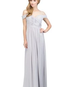 Starbox Prom Ruched Long Cold Shoulder Sweetheart Dress By Star Box 17210