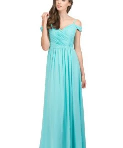 Starbox Prom Ruched Long Cold Shoulder Sweetheart Dress By Star Box 17210