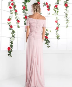 Prom Ruched Long Short Sleeve Dress By Cinderella Divine 3813