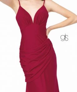 Prom Ruched Long Fitted Sleeveless Dress By Elizabeth K GL1815