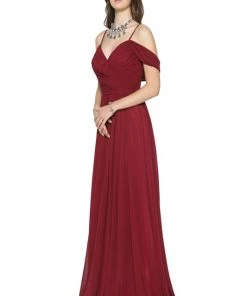 Ruched Long Off Shoulder Dress By Juliet 676 Prom 13 Ruched Long Off Shoulder Dress By Juliet 676 Prom