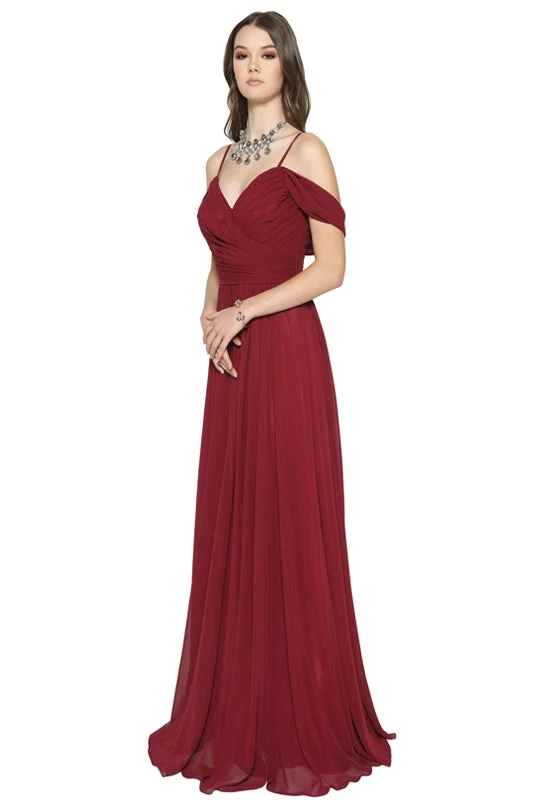 Ruched Long Off Shoulder Dress By Juliet 676 Prom 8 Ruched Long Off Shoulder Dress By Juliet 676 Prom