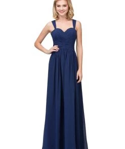 Starbox Ruched Long Sleeveless Sweetheart Dress By Star Box 6427 Prom