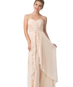 Starbox Ruched Long Sweetheart Dress With Corset Back By Star Box 6195