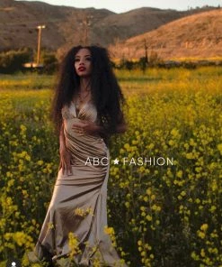 Prom Ruched Satin Mermaid Dress By Cinderella Divine CH236