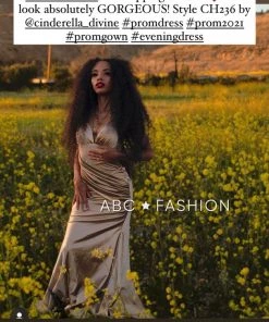 Prom Ruched Satin Mermaid Dress By Cinderella Divine CH236