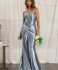 Ruched Satin Mermaid Dress By Elizabeth K GL3044 Prom 18 Ruched Satin Mermaid Dress By Elizabeth K GL3044 Prom