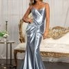 Ruched Satin Mermaid Dress By Elizabeth K GL3044 Prom