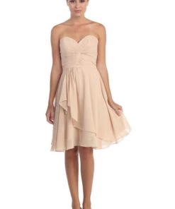 Prom Ruched Short Front Twist Dress With Corset Back By Star Box 6017-1