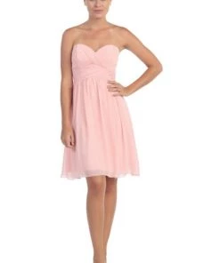 Ruched Short Knee Length Dress With Corset Back By Star Box 6016-1 20 Ruched Short Knee Length Dress With Corset Back By Star Box 6016-1