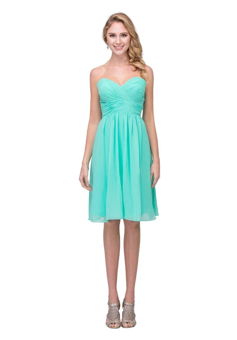 Ruched Short Knee Length Dress With Corset Back By Star Box 6016-1 3 Ruched Short Knee Length Dress With Corset Back By Star Box 6016-1