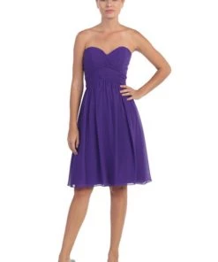 Ruched Short Knee Length Dress With Corset Back By Star Box 6016-1 21 Ruched Short Knee Length Dress With Corset Back By Star Box 6016-1