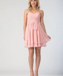 Ruched Short Strapless Dress With Corset Back By Star Box 6173 Prom 11 Ruched Short Strapless Dress With Corset Back By Star Box 6173 Prom