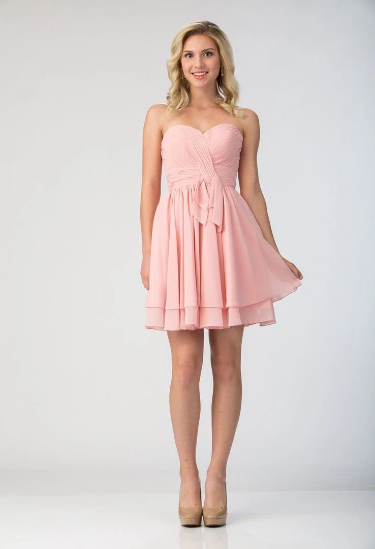 Ruched Short Strapless Dress With Corset Back By Star Box 6173 Prom 6 Ruched Short Strapless Dress With Corset Back By Star Box 6173 Prom