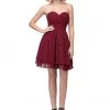 Ruched Short Strapless Dress With Corset Back By Star Box 6173 Prom