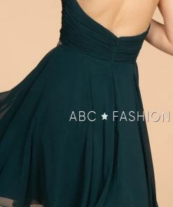 Ruched Strapless Sweetheart Short Dress By Elizabeth K GS1637 Prom