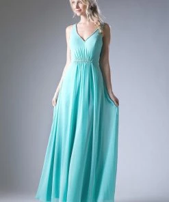 Long Strappy Back Dress By Cinderella Divine CH526 15 Long Strappy Back Dress By Cinderella Divine CH526