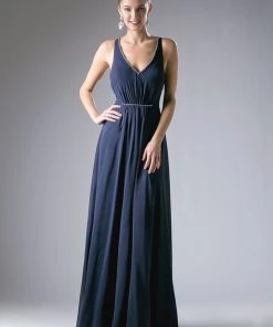 Long Strappy Back Dress By Cinderella Divine CH526 17 Long Strappy Back Dress By Cinderella Divine CH526