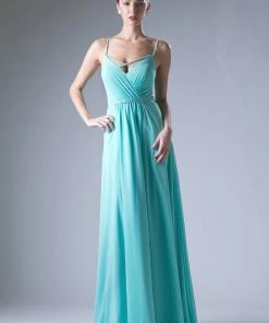 Long Sweetheart Chiffon Dress By Cinderella Divine CH522