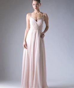 Long Sweetheart Chiffon Dress By Cinderella Divine CH522