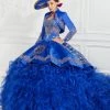LA Glitter By House Of Wu Ruffled Charro Quinceanera Dress By LA Glitter 24076 Quinceañera