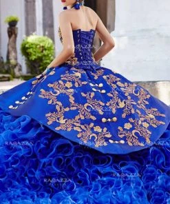 Ragazza Fashion Ruffled Charro Quince Dress By Ragazza M12-112