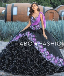 Ragazza Fashion Ruffled Charro Quinceanera Dress By Ragazza M32-132