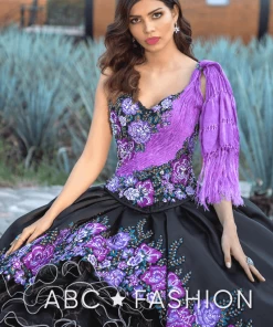 Ragazza Fashion Ruffled Charro Quinceanera Dress By Ragazza M32-132