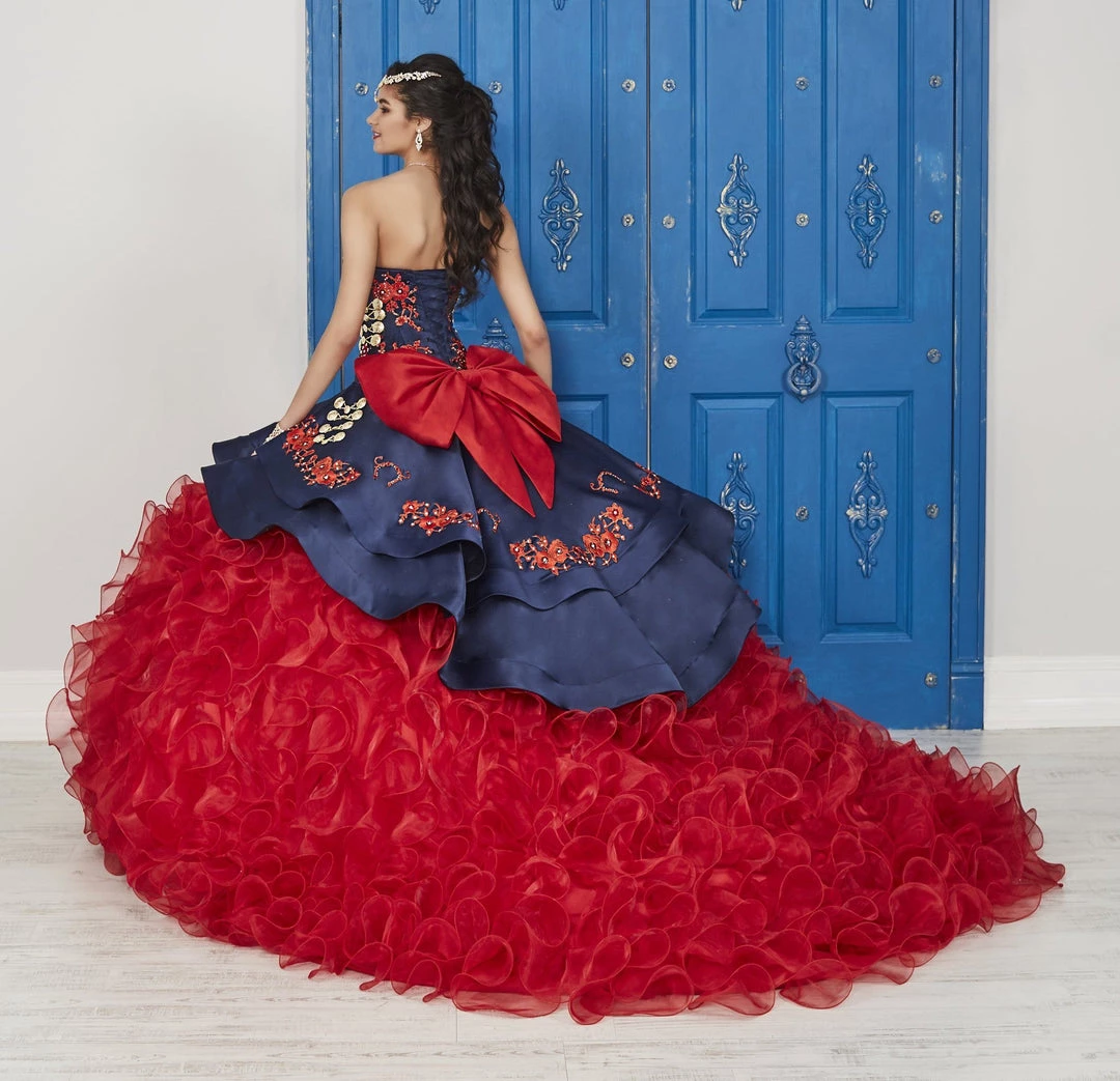 LA Glitter By House Of Wu Ruffled Floral Charro Dress By House Of Wu LA Glitter 24037 Quinceañera 4 LA Glitter By House Of Wu Ruffled Floral Charro Dress By House Of Wu LA Glitter 24037 Quinceañera