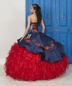 LA Glitter By House Of Wu Ruffled Floral Charro Dress By House Of Wu LA Glitter 24037 Quinceañera 13 LA Glitter By House Of Wu Ruffled Floral Charro Dress By House Of Wu LA Glitter 24037 Quinceañera